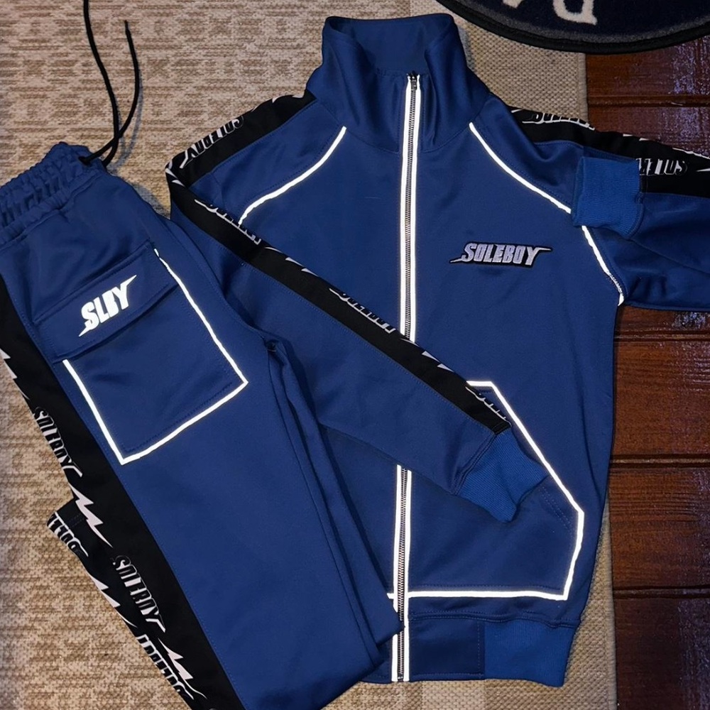 TrackSuit Blue and Black Reflective Rare